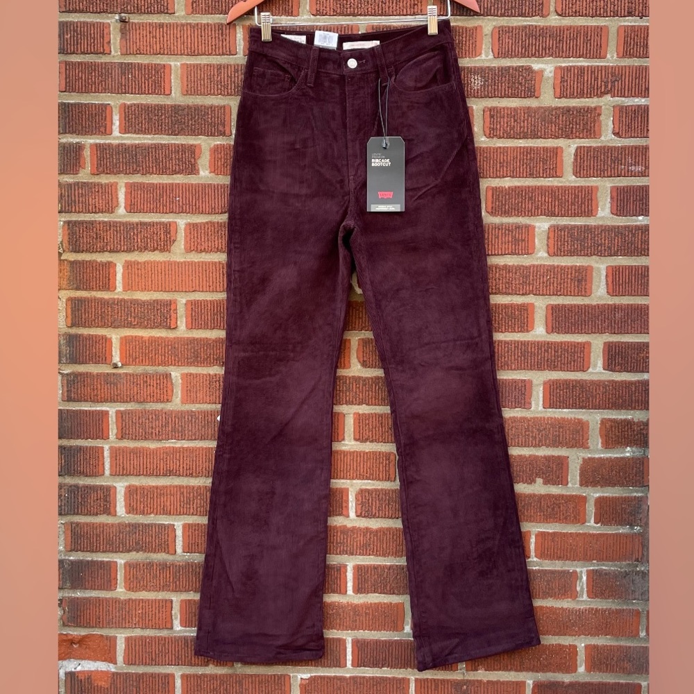 🆕 Levi's Ribcage Bootcut Boot Cut Corduroy Pants - Picture 3 of 14